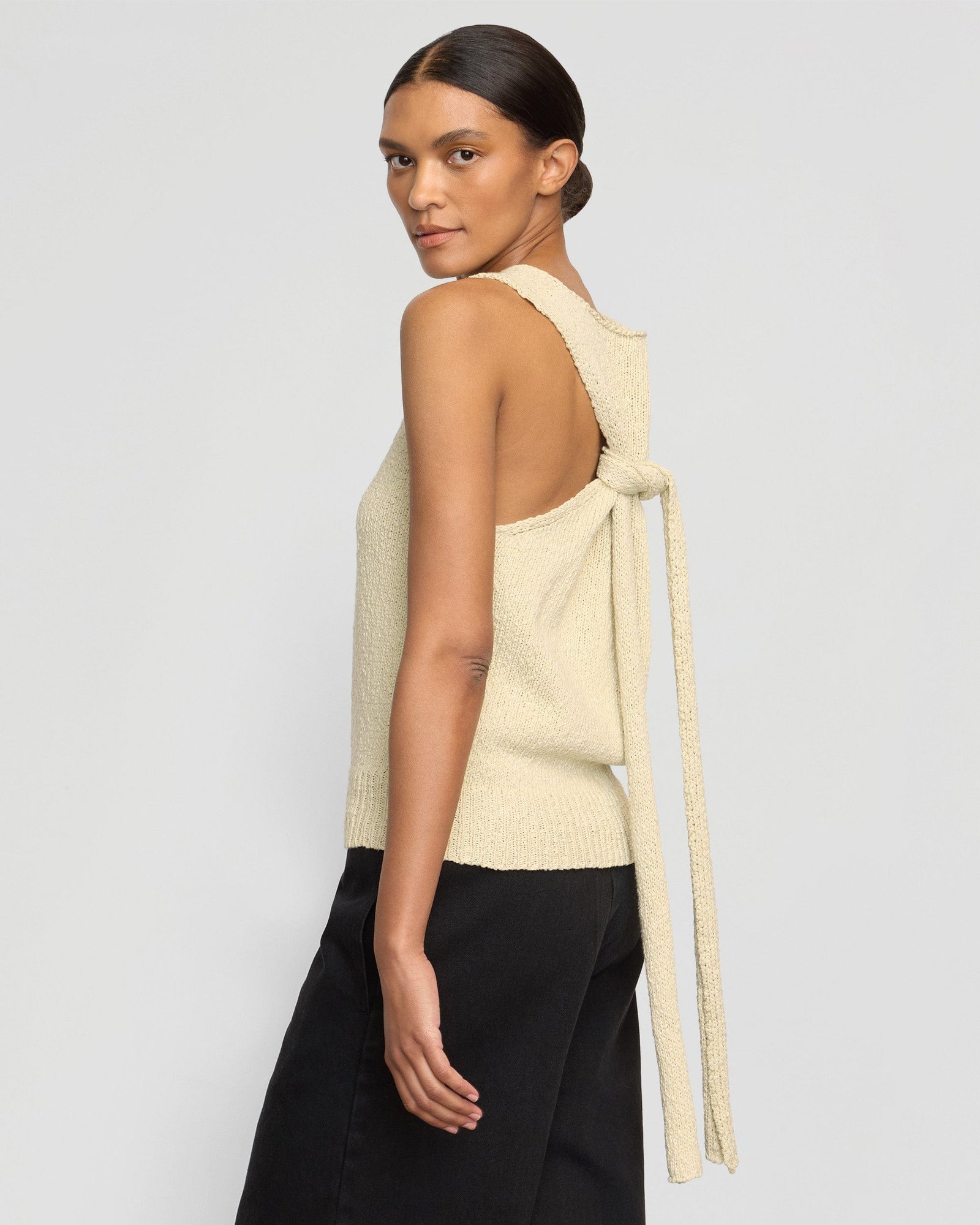 Arinna Tie-Racerback Organic Cotton Tank