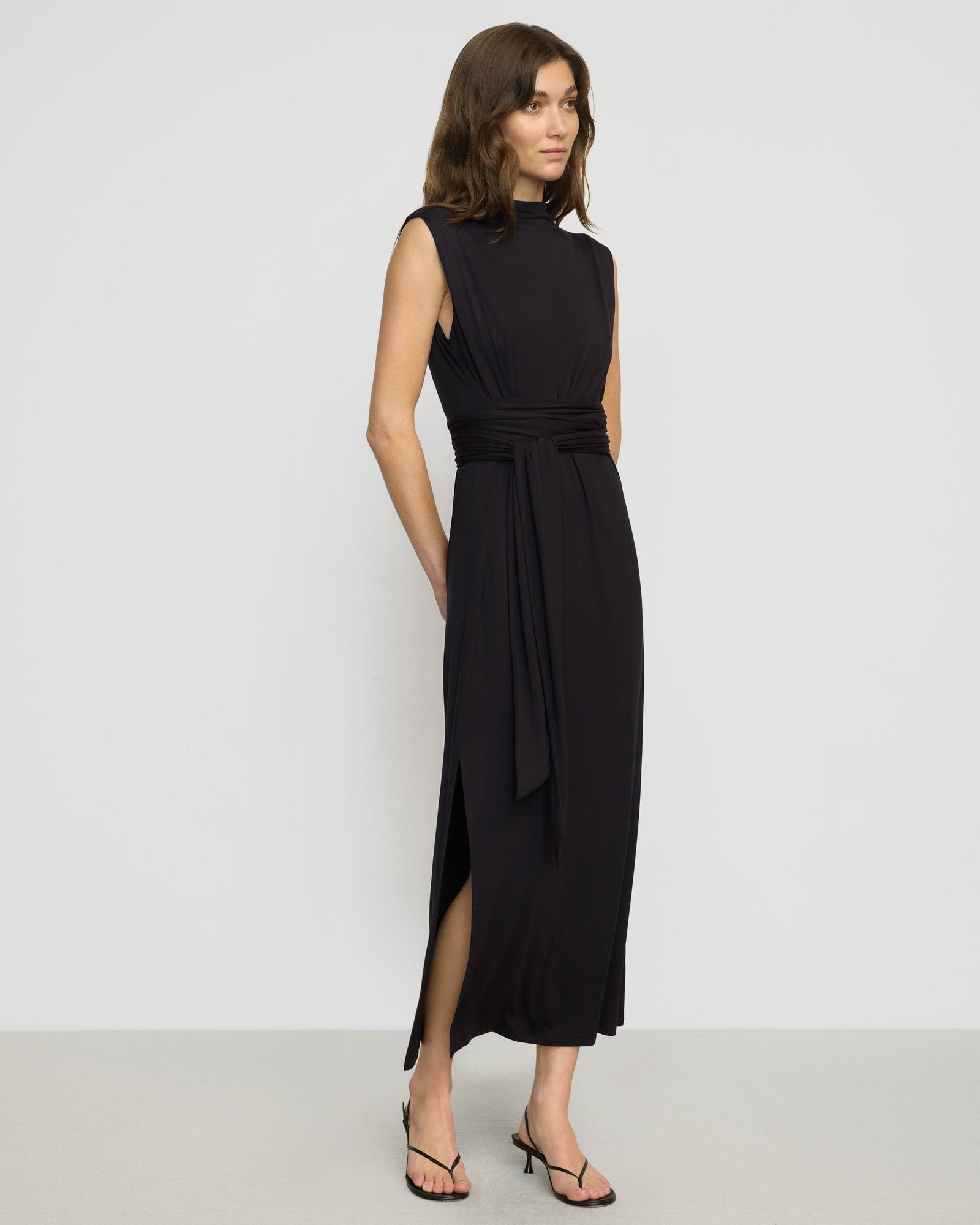 Eden Sleeveless Tie-Front Dress
