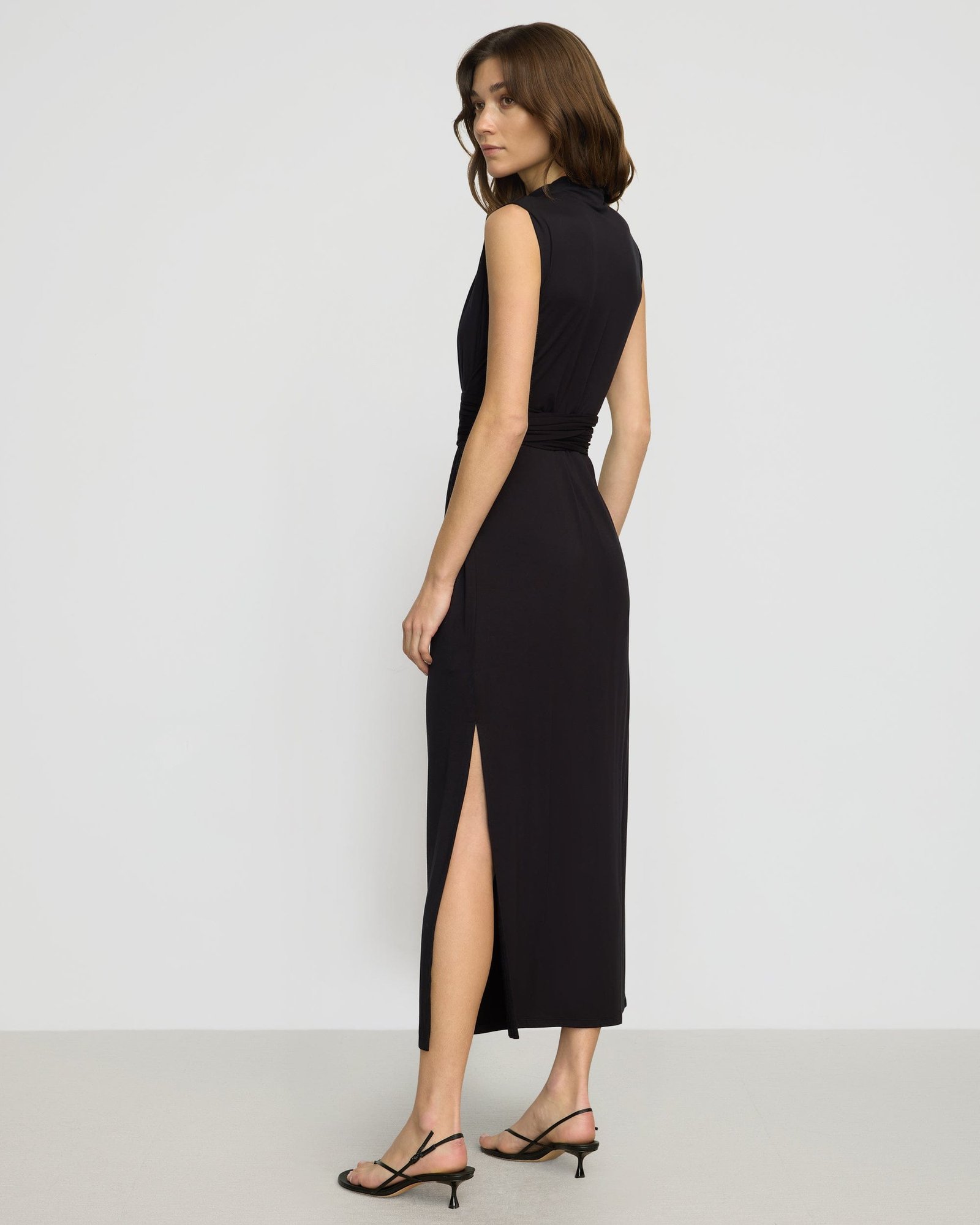 Eden Sleeveless Tie-Front Dress