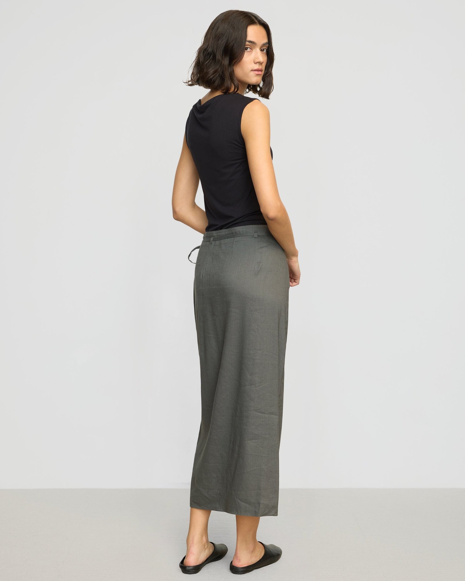 Esme Sleeveless Slit-Neck Tank