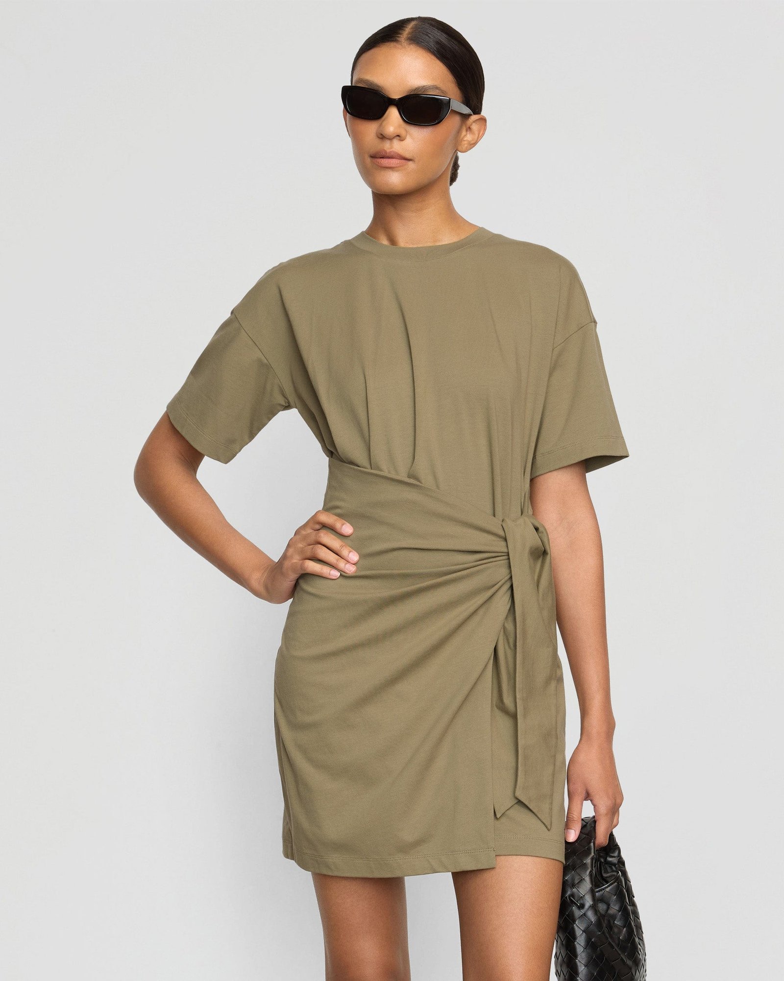 Fallon Organic Cotton T-Shirt Wrap Dress