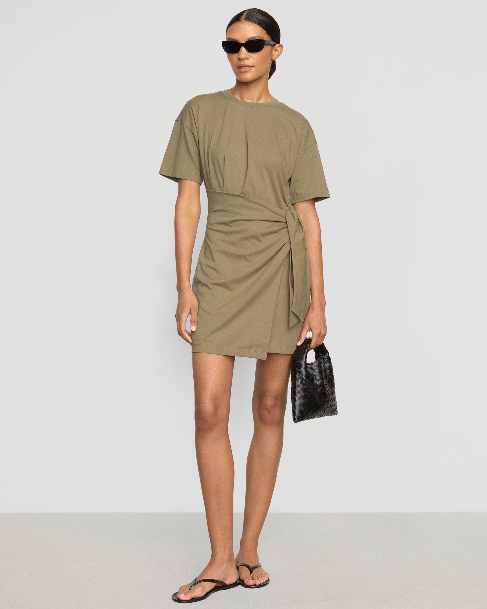 Fallon Organic Cotton T-Shirt Wrap Dress