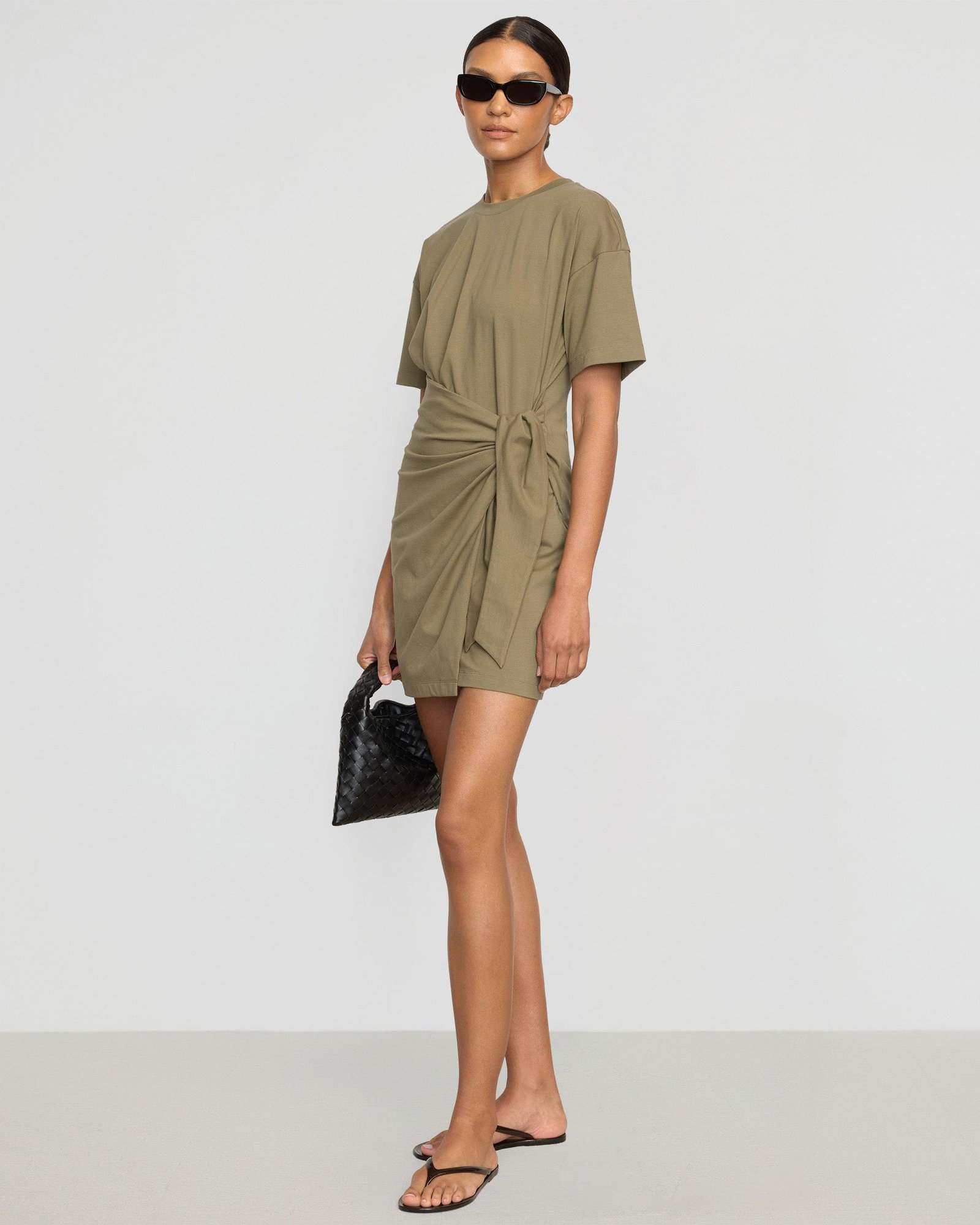 Fallon Organic Cotton T-Shirt Wrap Dress