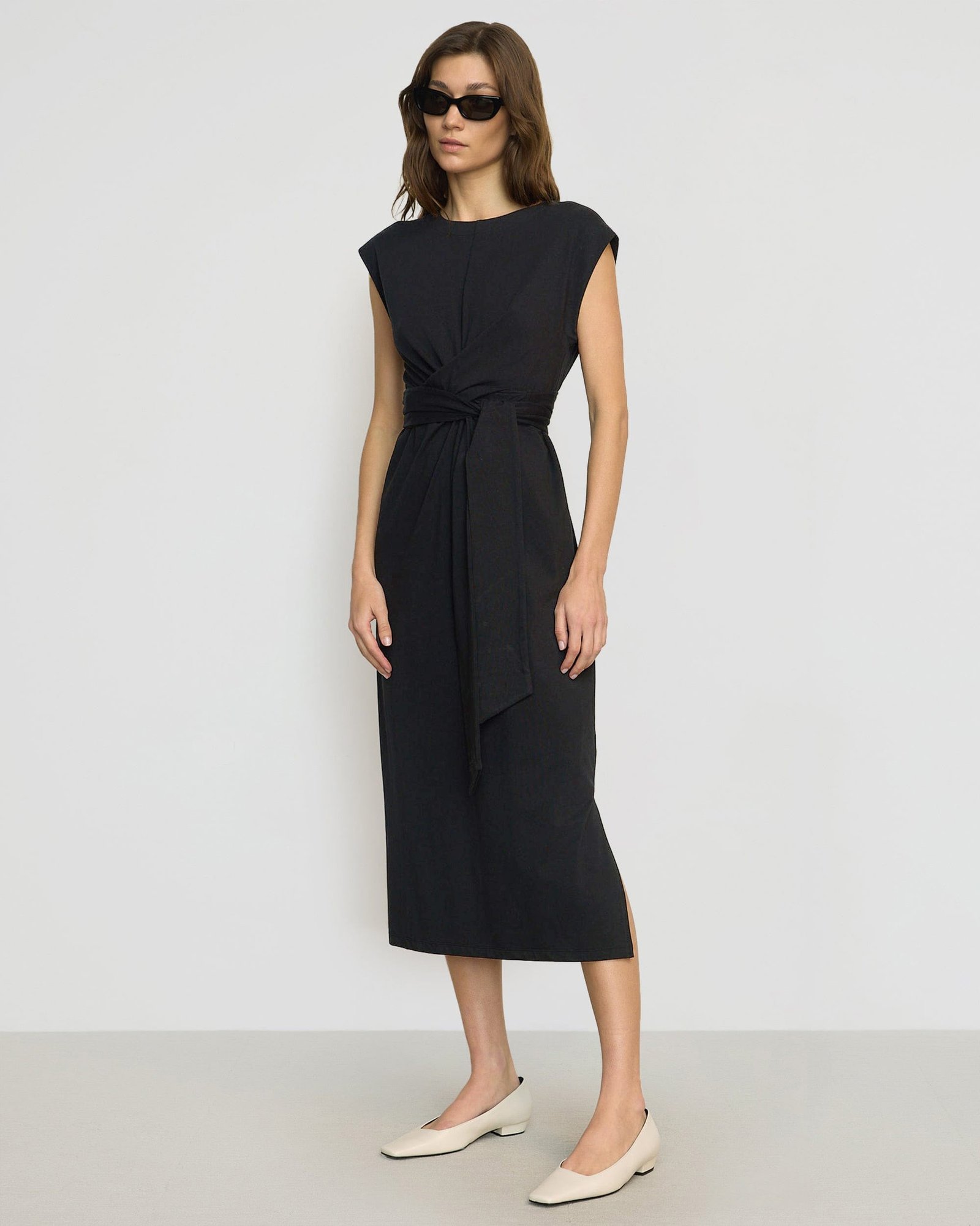 Fei Tie-Front Organic Cotton Dress