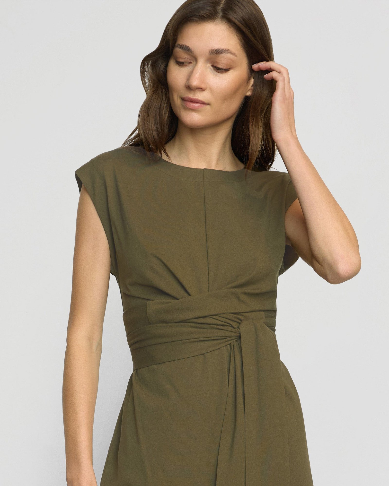 Fei Tie-Front Organic Cotton Dress