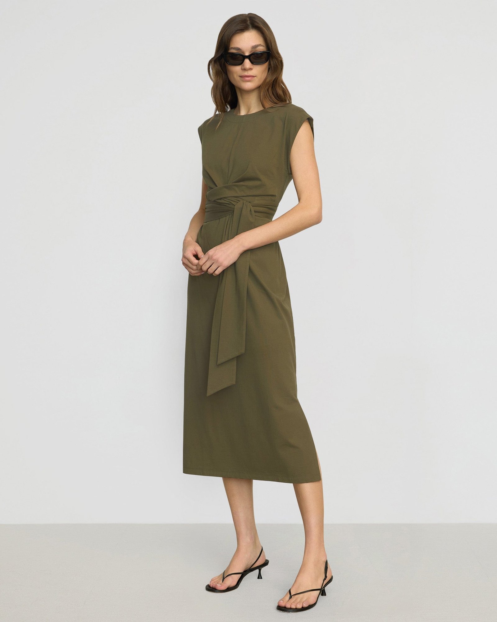 Fei Tie-Front Organic Cotton Dress