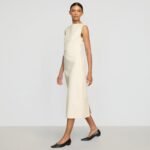 Inari Cotton Twill Boat-Neck Dress