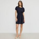Kaci Cinched-Waist Organic Cotton Dress