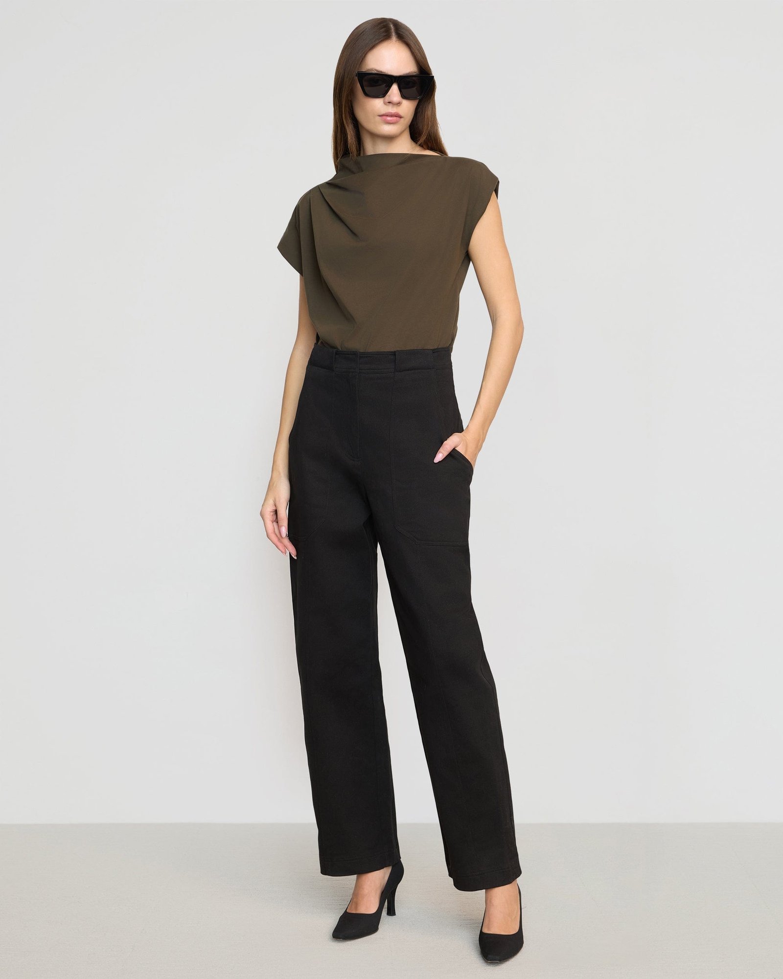 Kenny Asymmetric-Neck Tee