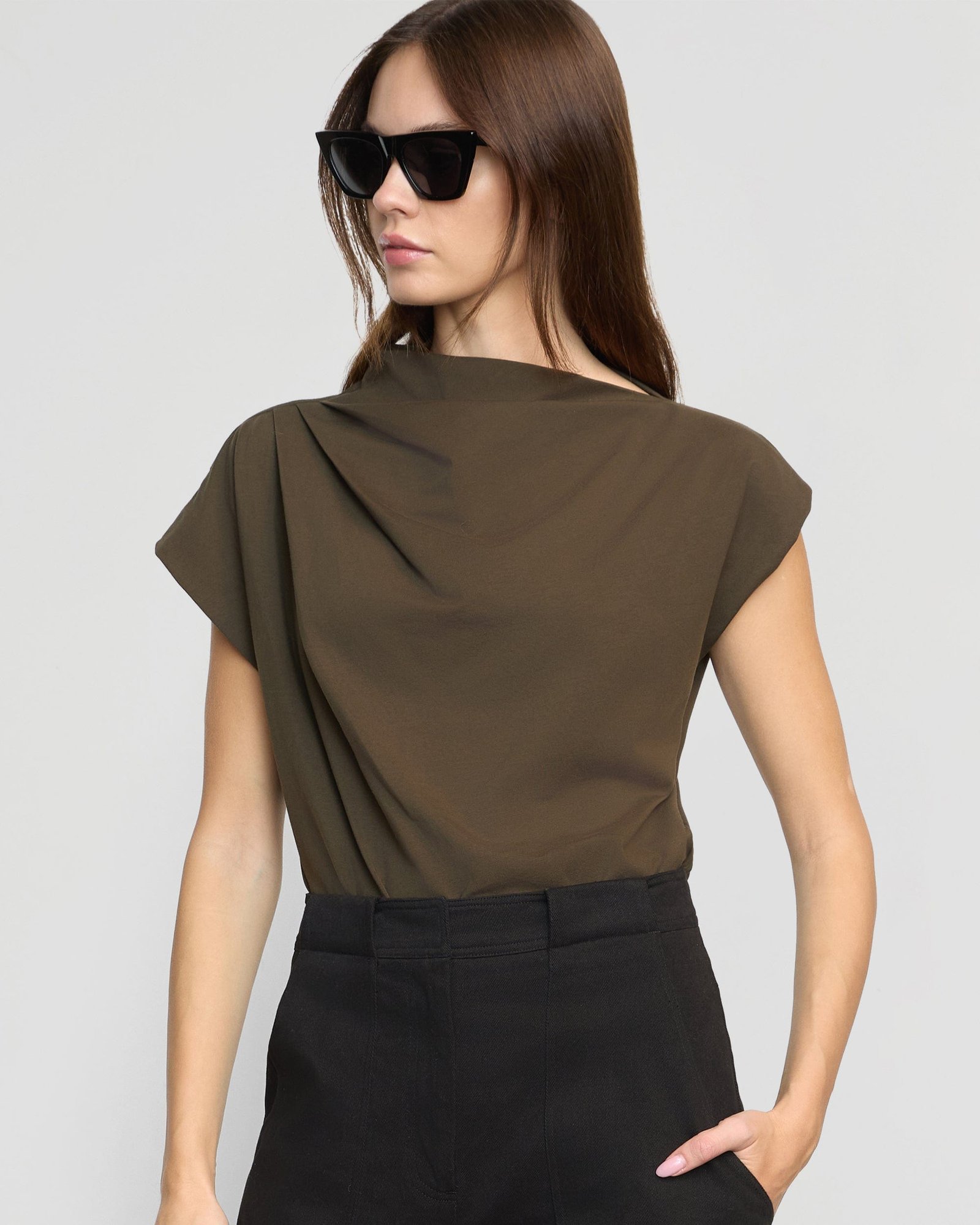 Kenny Asymmetric-Neck Tee