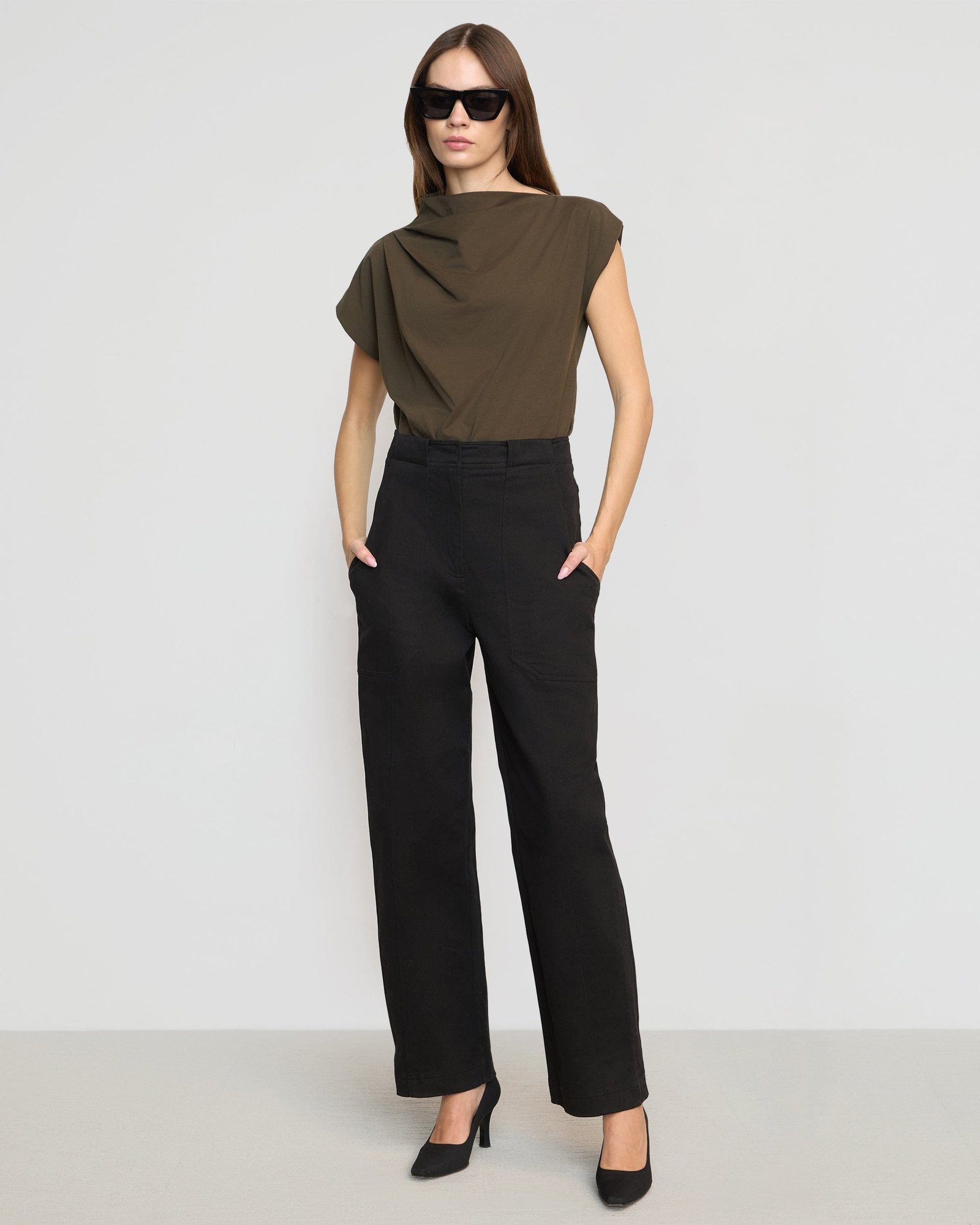 Kenny Asymmetric-Neck Tee