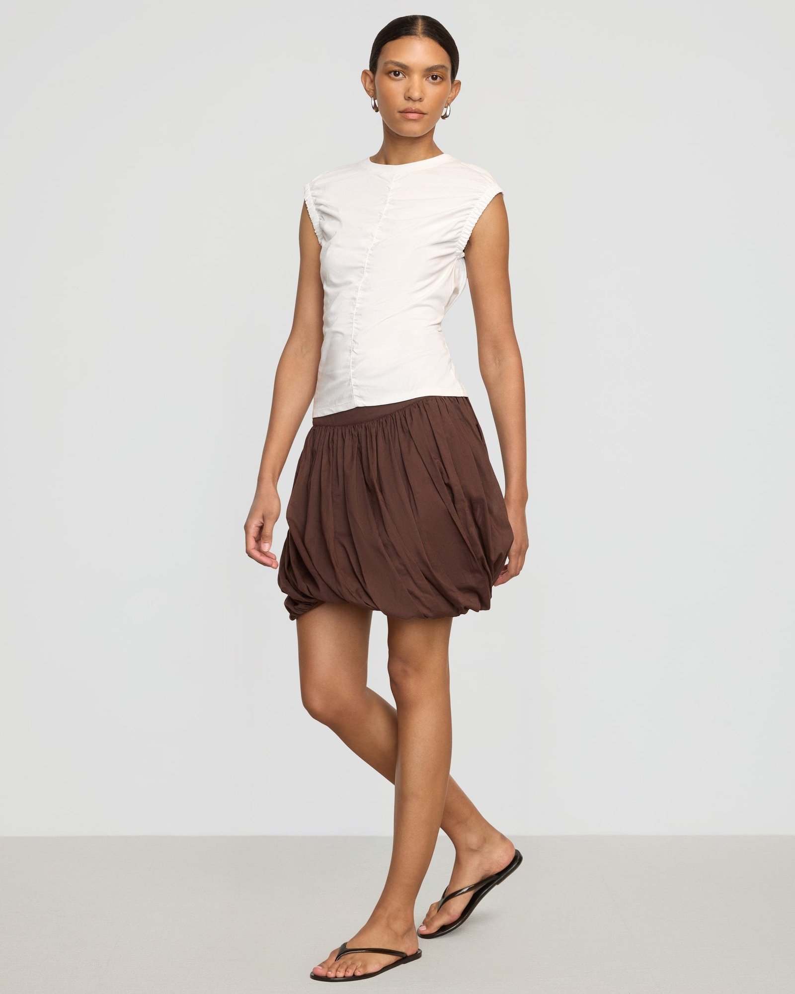 Lior Elasticated Cap-Sleeve Tank