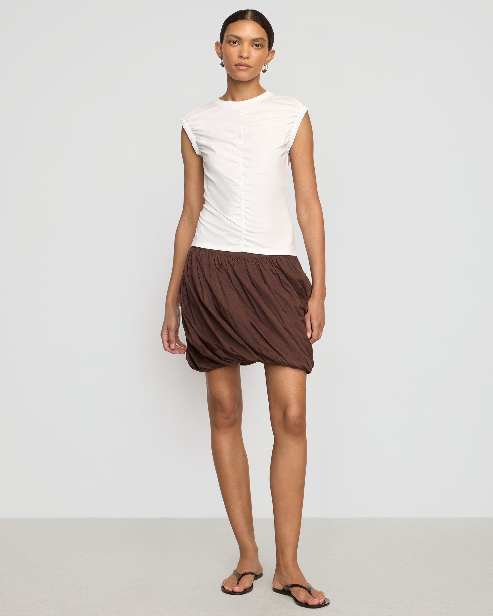 Lior Elasticated Cap-Sleeve Tank