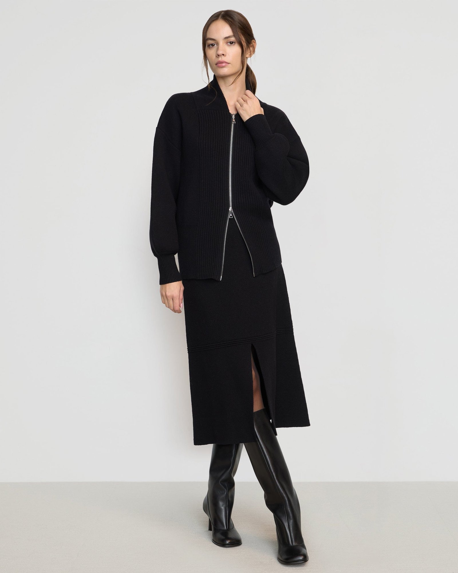 Lora Organic Cotton-Wool Skirt