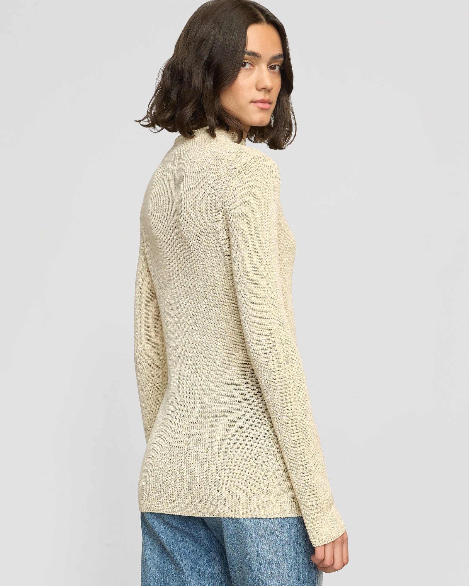 Lynne Slim Semi-Sheer Sweater