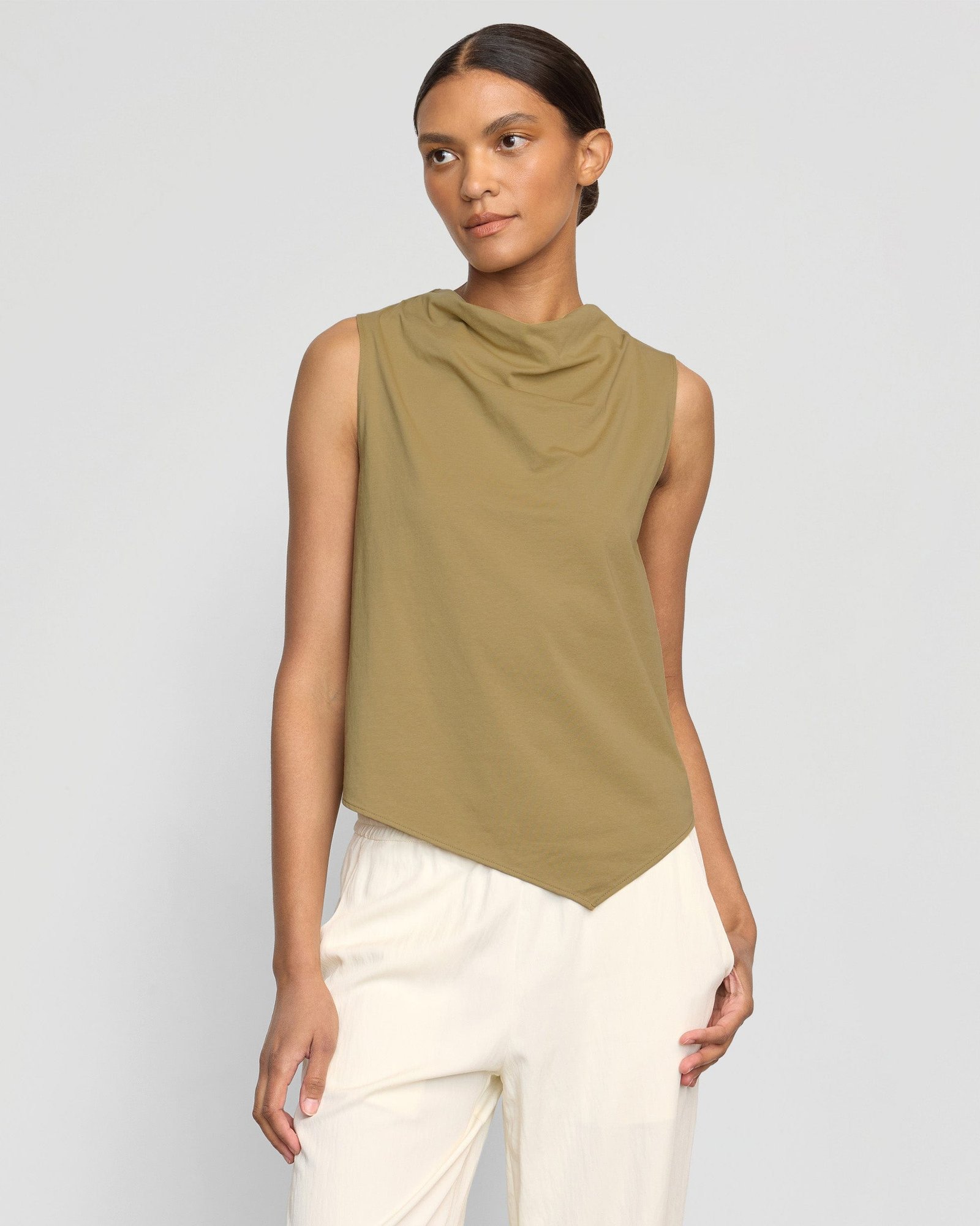 Marjorie Asymmetric-Hem Tee