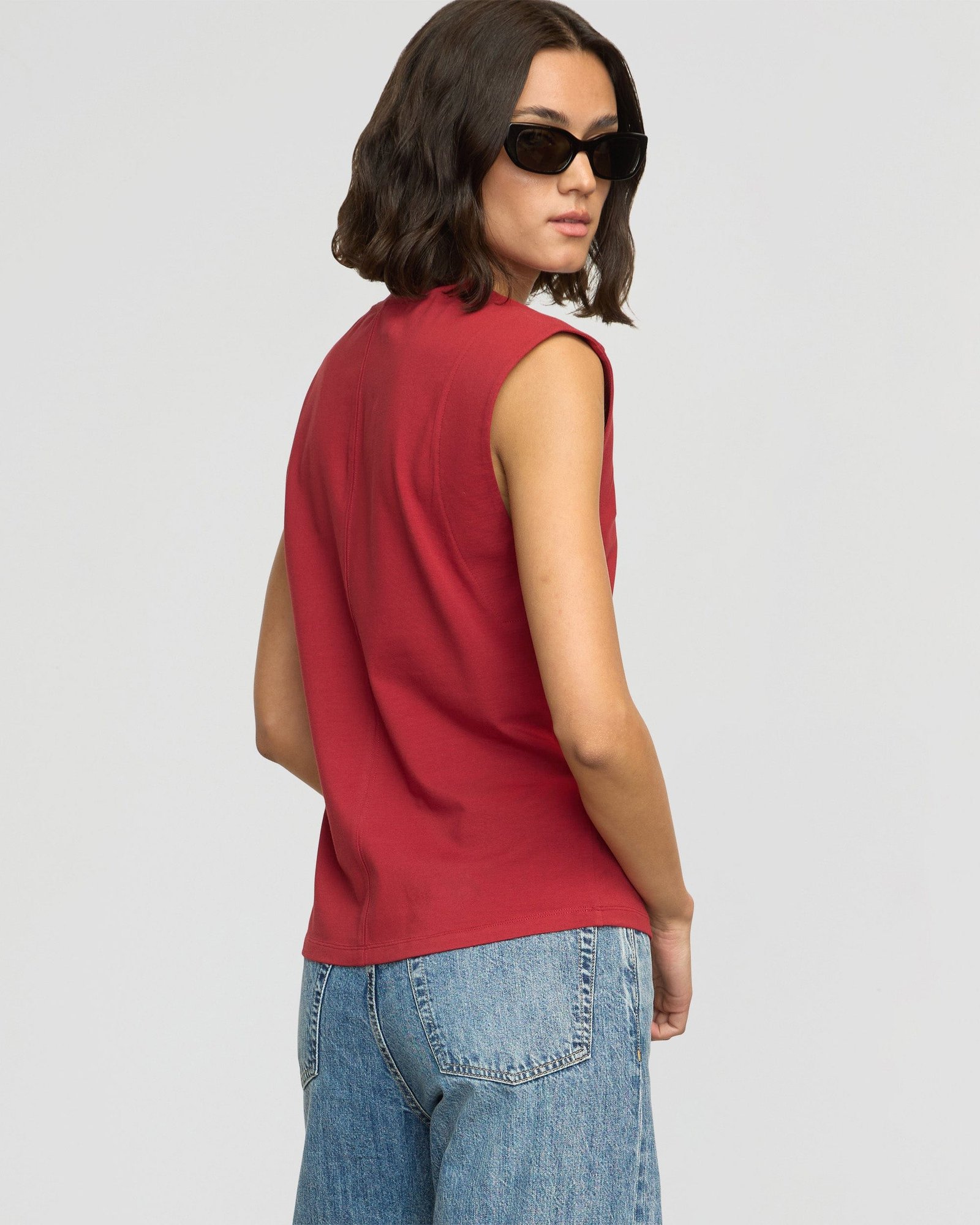 Nana Organic Cotton Structured-Shoulder Tee