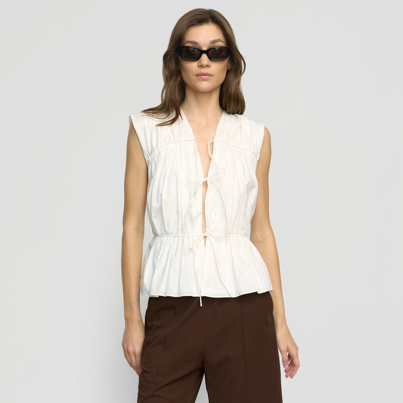 neha-tie-front-v-neck-blouse-white-0