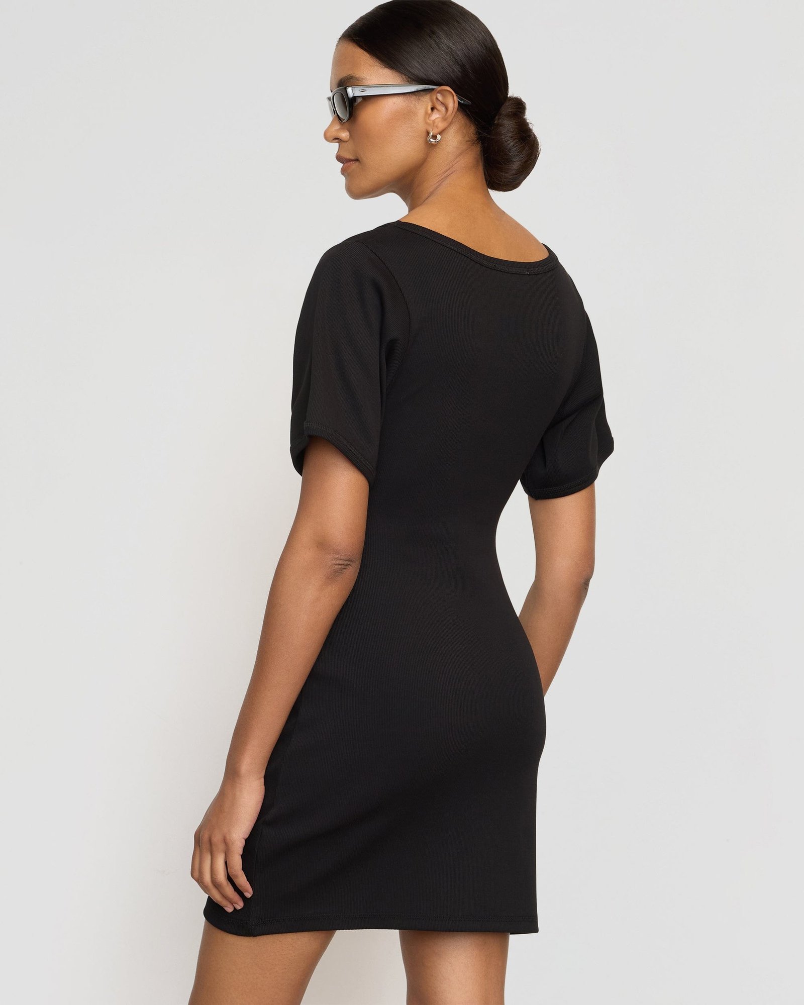 Rae Sculpted Scoop-Neck Mini Dress