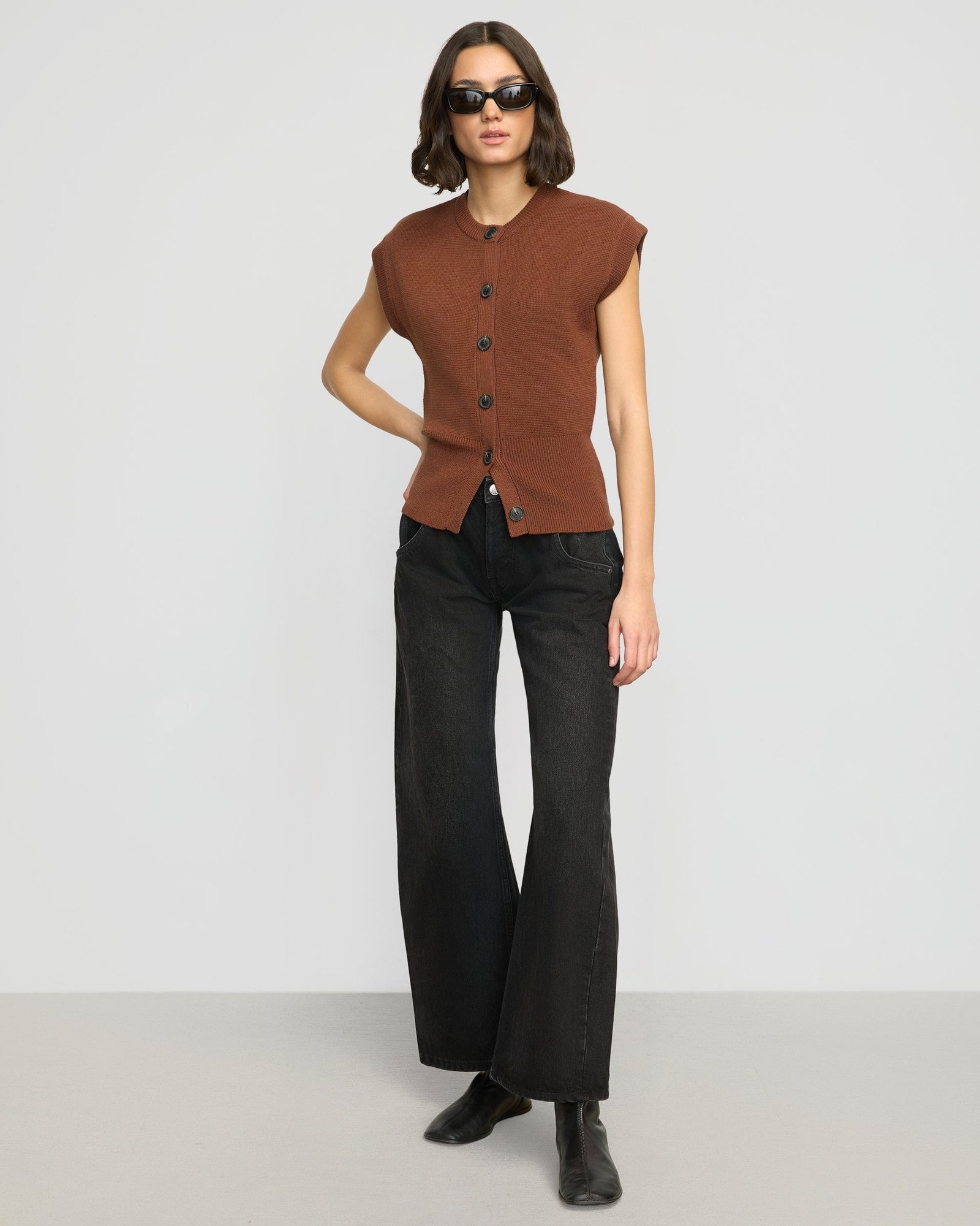 Solea Button Knit Vest