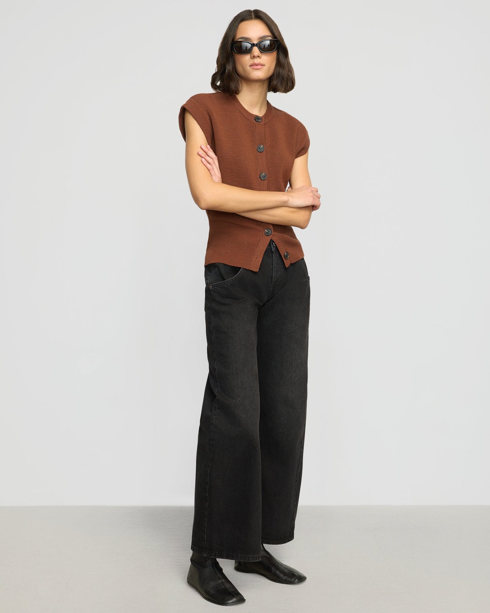 Solea Button Knit Vest