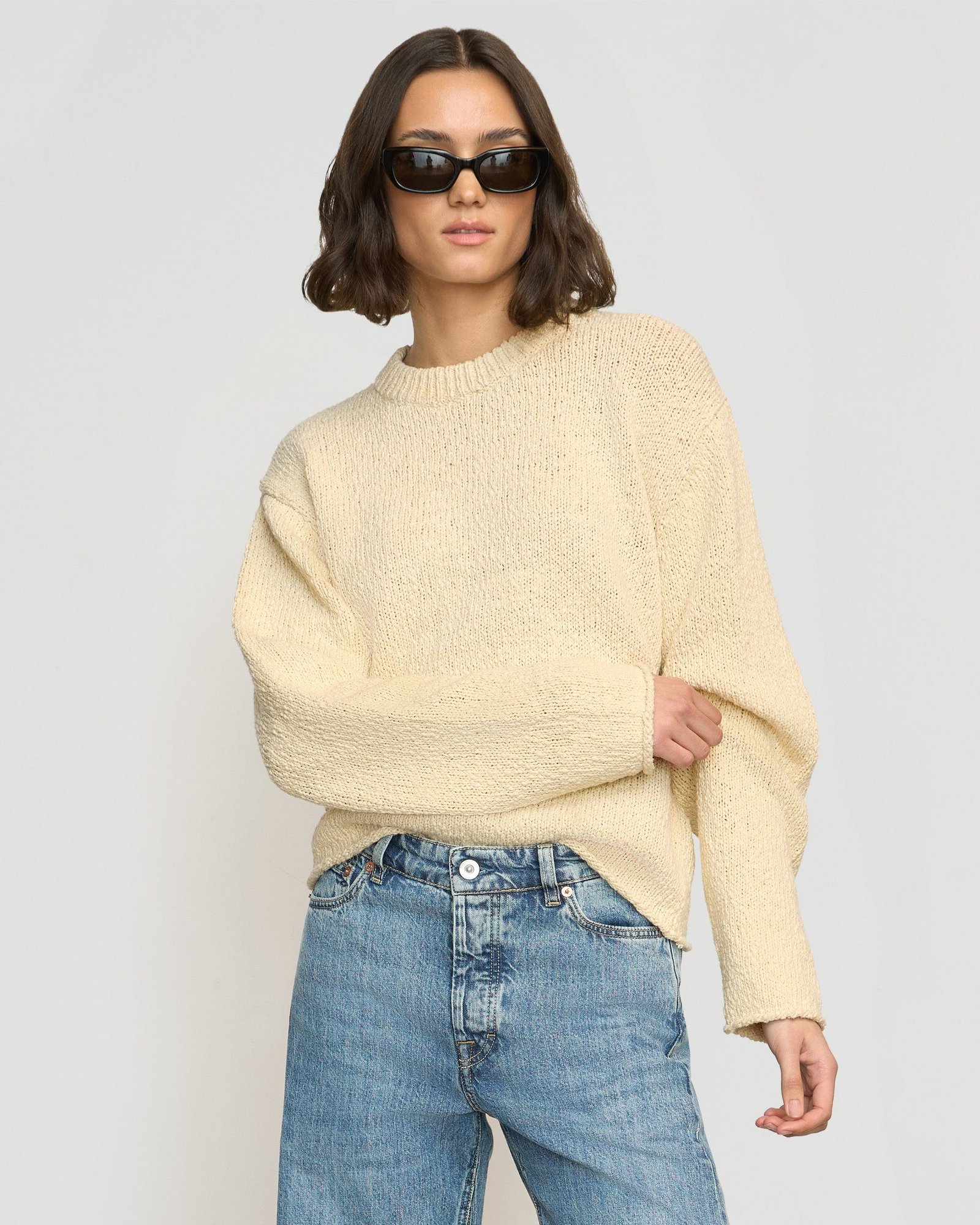 Sonya Textured Organic Cotton Sweater