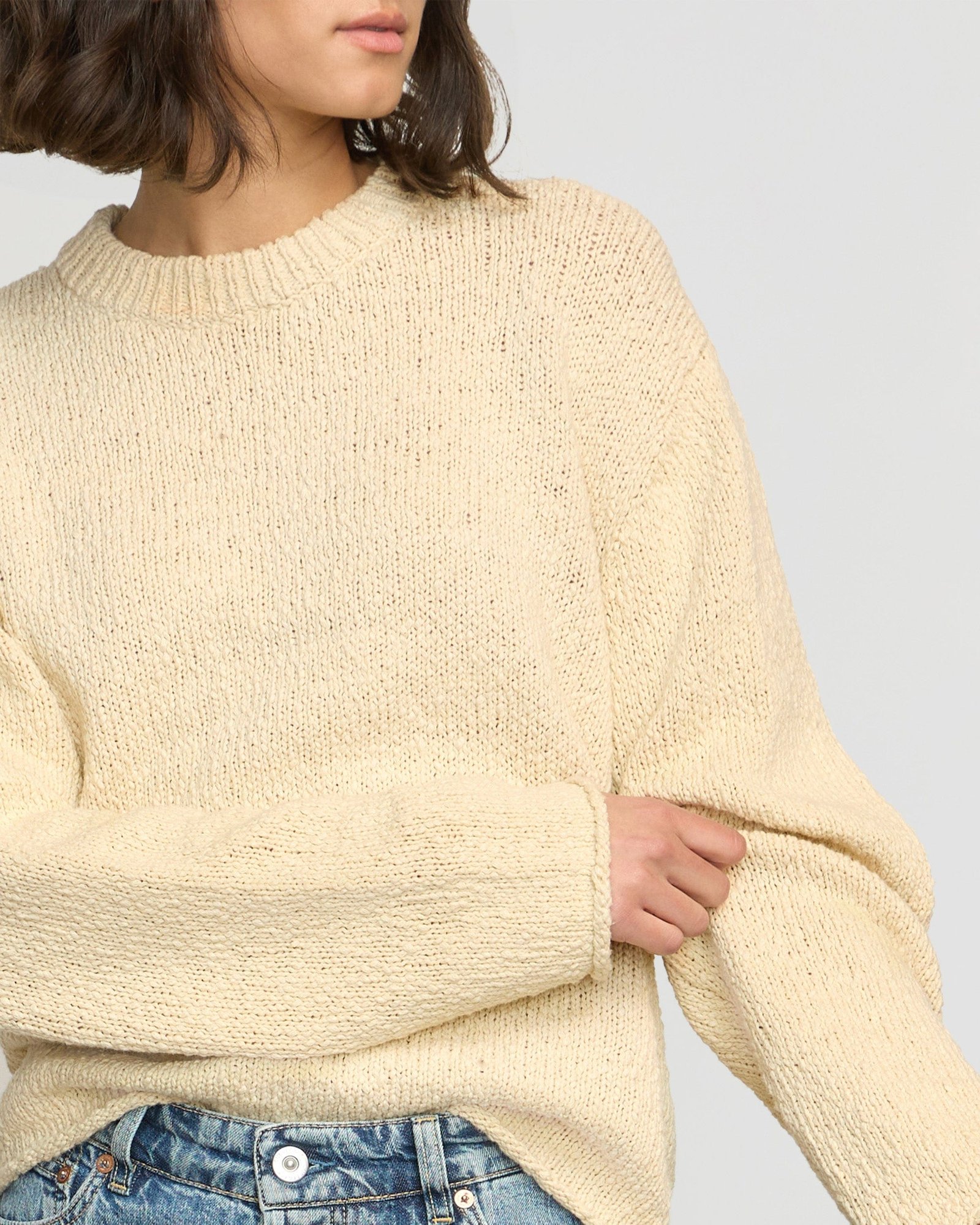 Sonya Textured Organic Cotton Sweater