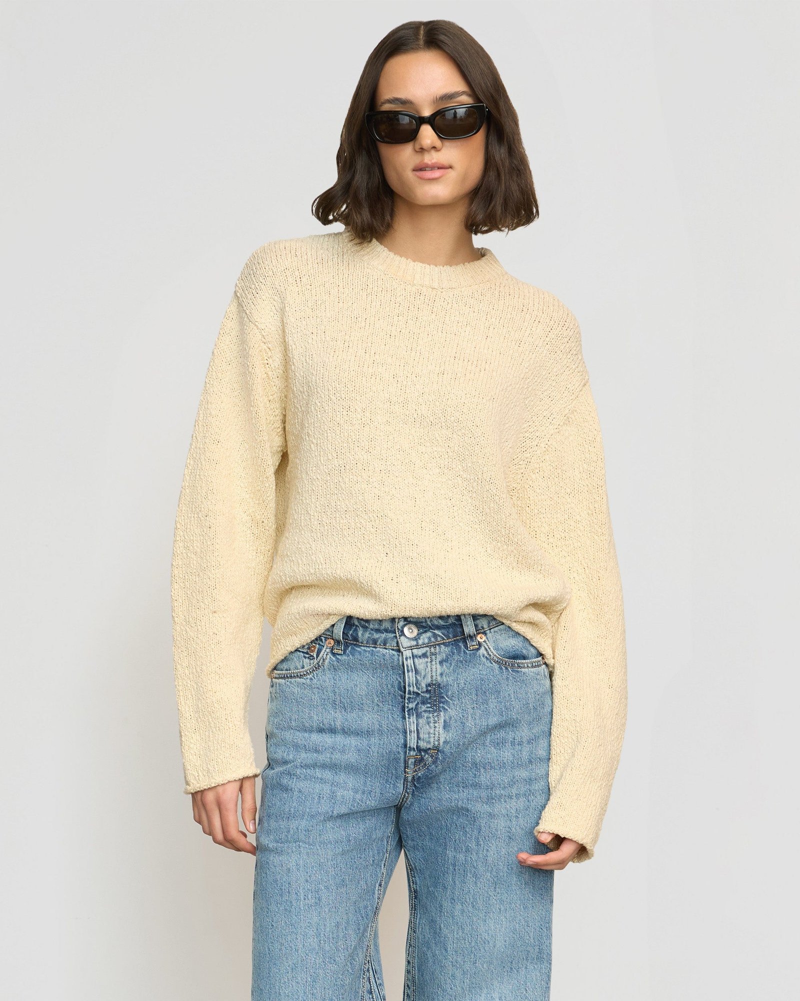 Sonya Textured Organic Cotton Sweater