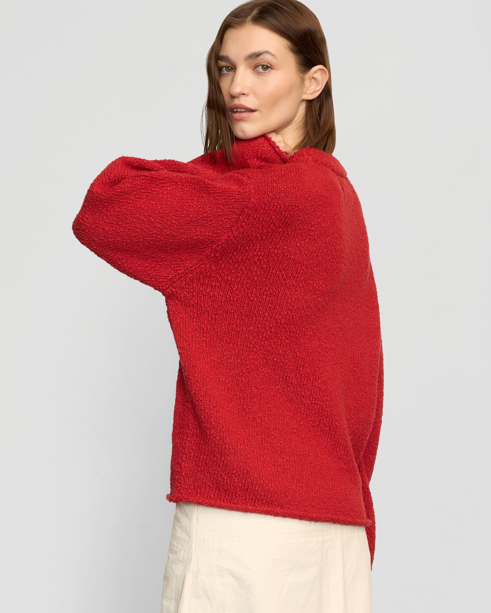 Sonya Textured Organic Cotton Sweater